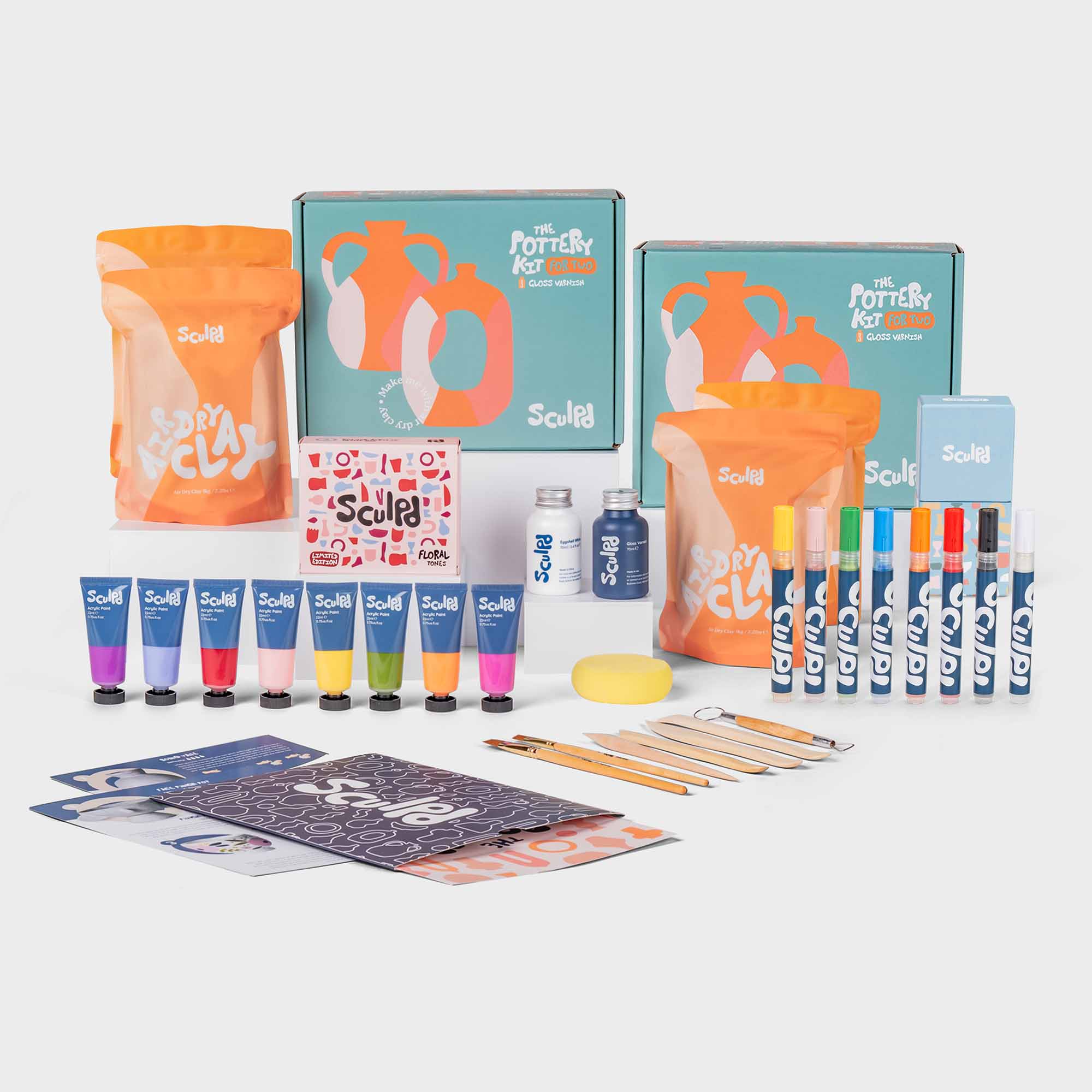 Group Bundles Pottery Bundle Sculpd 4-6 Floral Tones