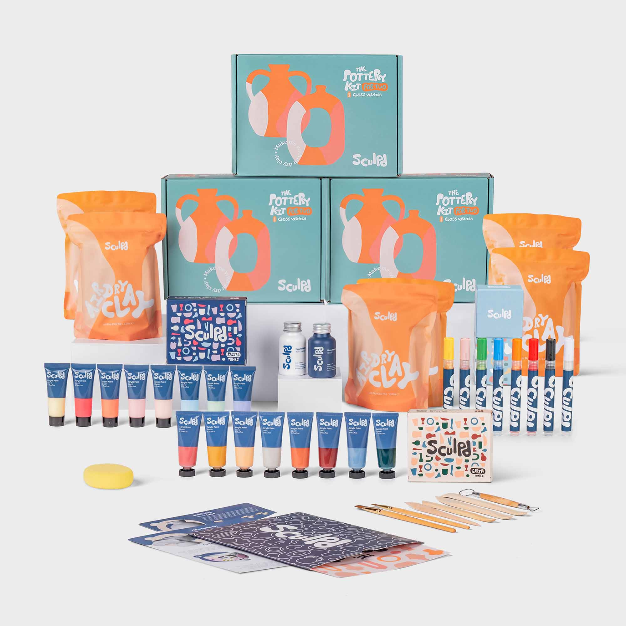 Group Bundles Pottery Bundle Sculpd 6-8 Earth and Pastel