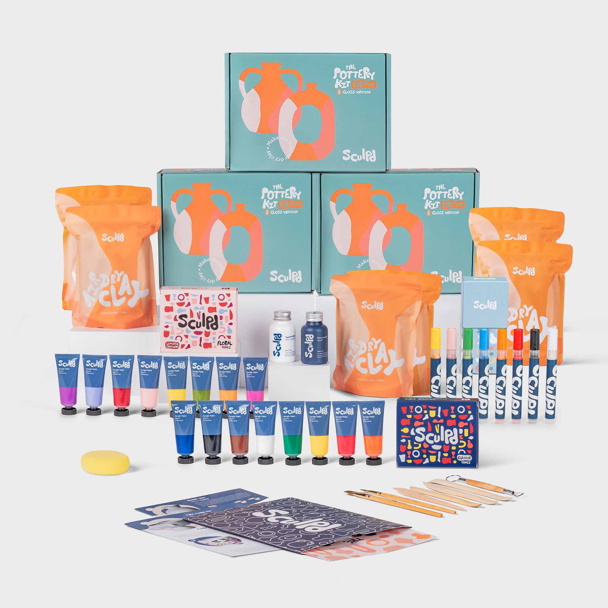 Group Bundles Pottery Bundle Sculpd 6-8 Floral and Classic