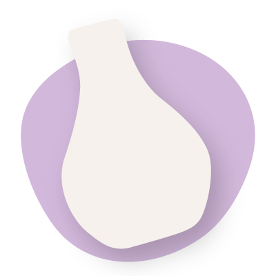 Pot icon in Lilac background