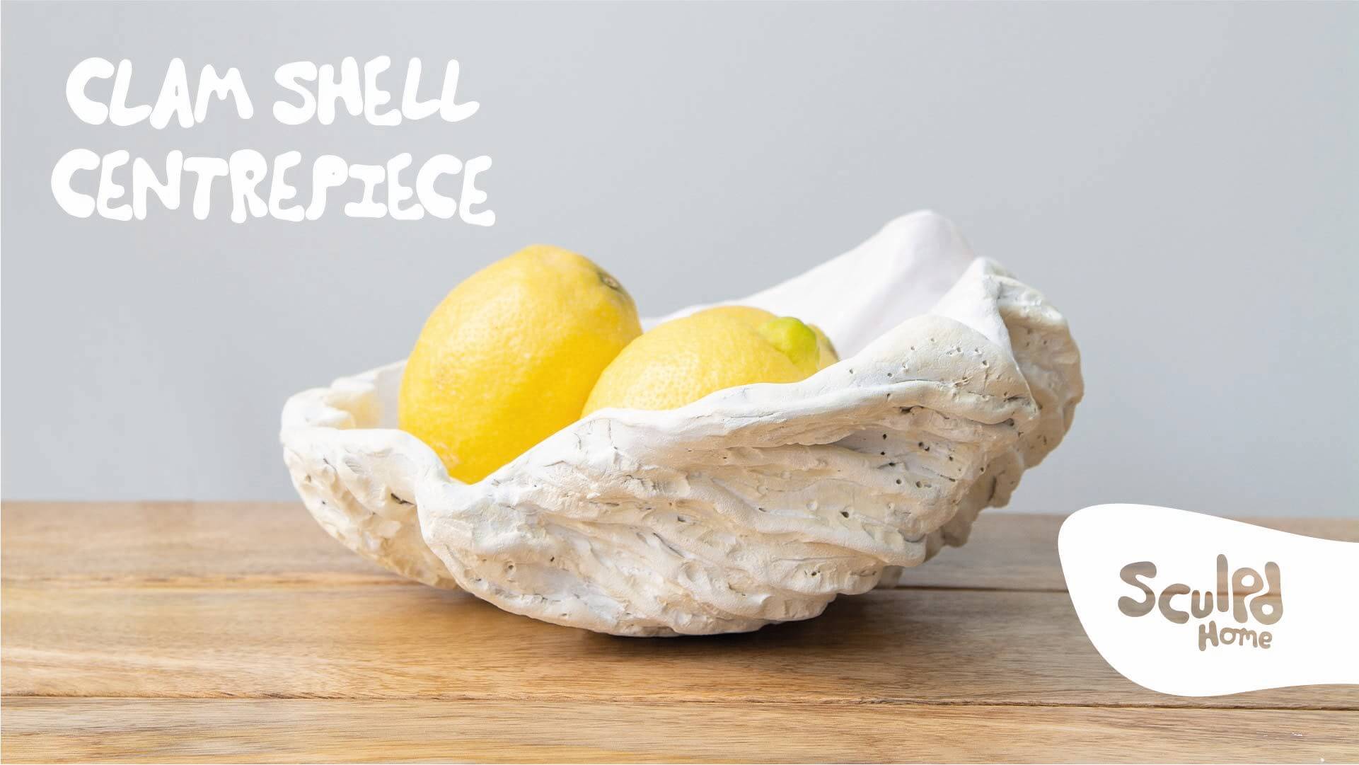 Make Your Own Clam Shell Centrepiece | By Sculpd Home