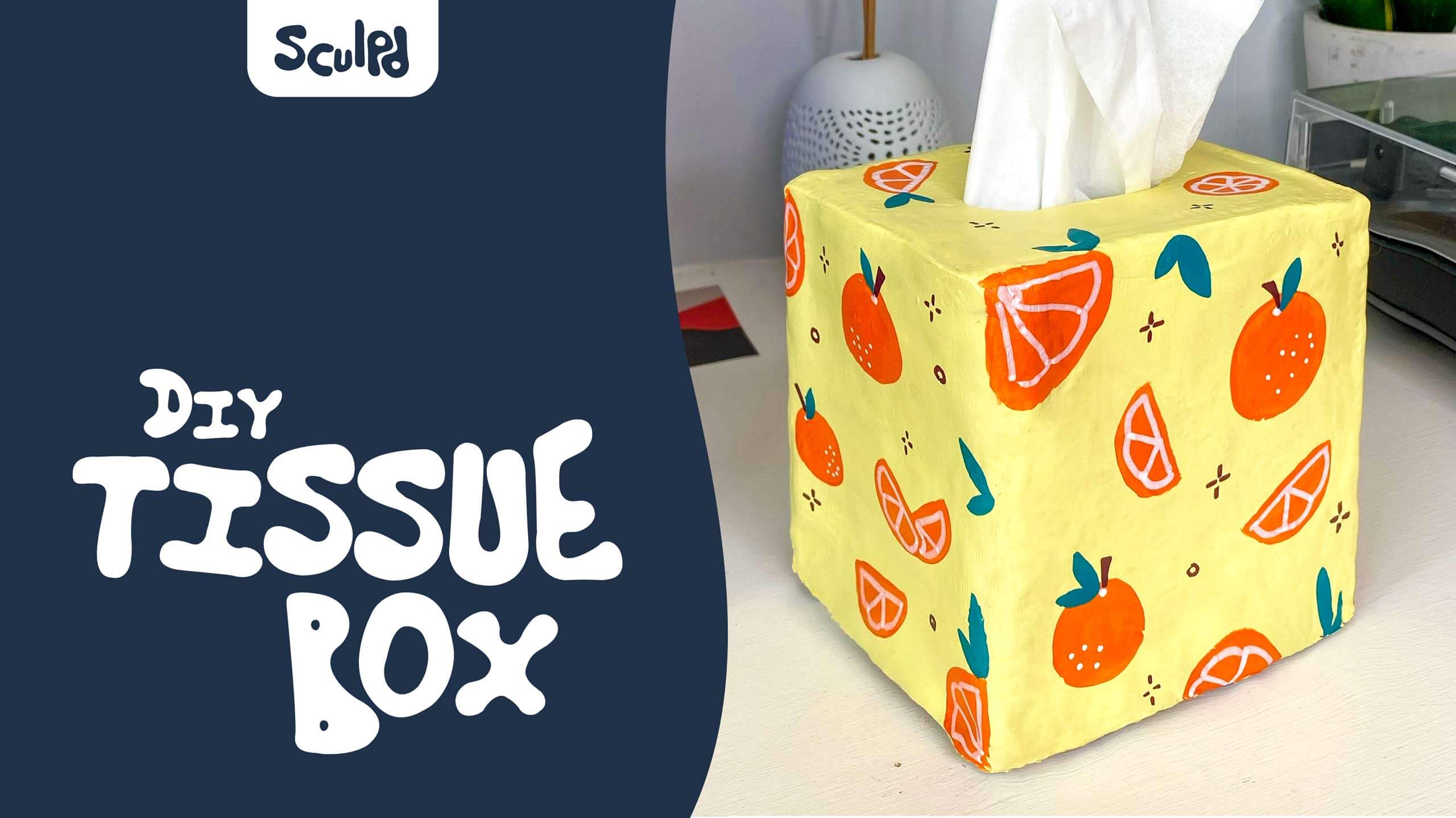 Make Your Own Zesty Tissue Box 🍋