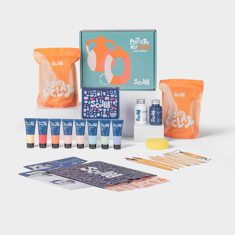 Sculpd Candle Making Kit for One with Pastel Tones Paint Set