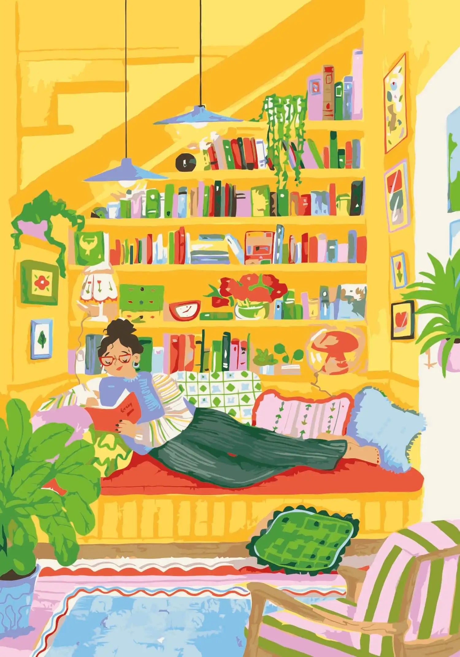 Novelty Nook Artwork Painted with Sculpd Paint by Numbers