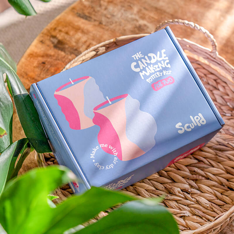 Sculpd candle making kit packaging