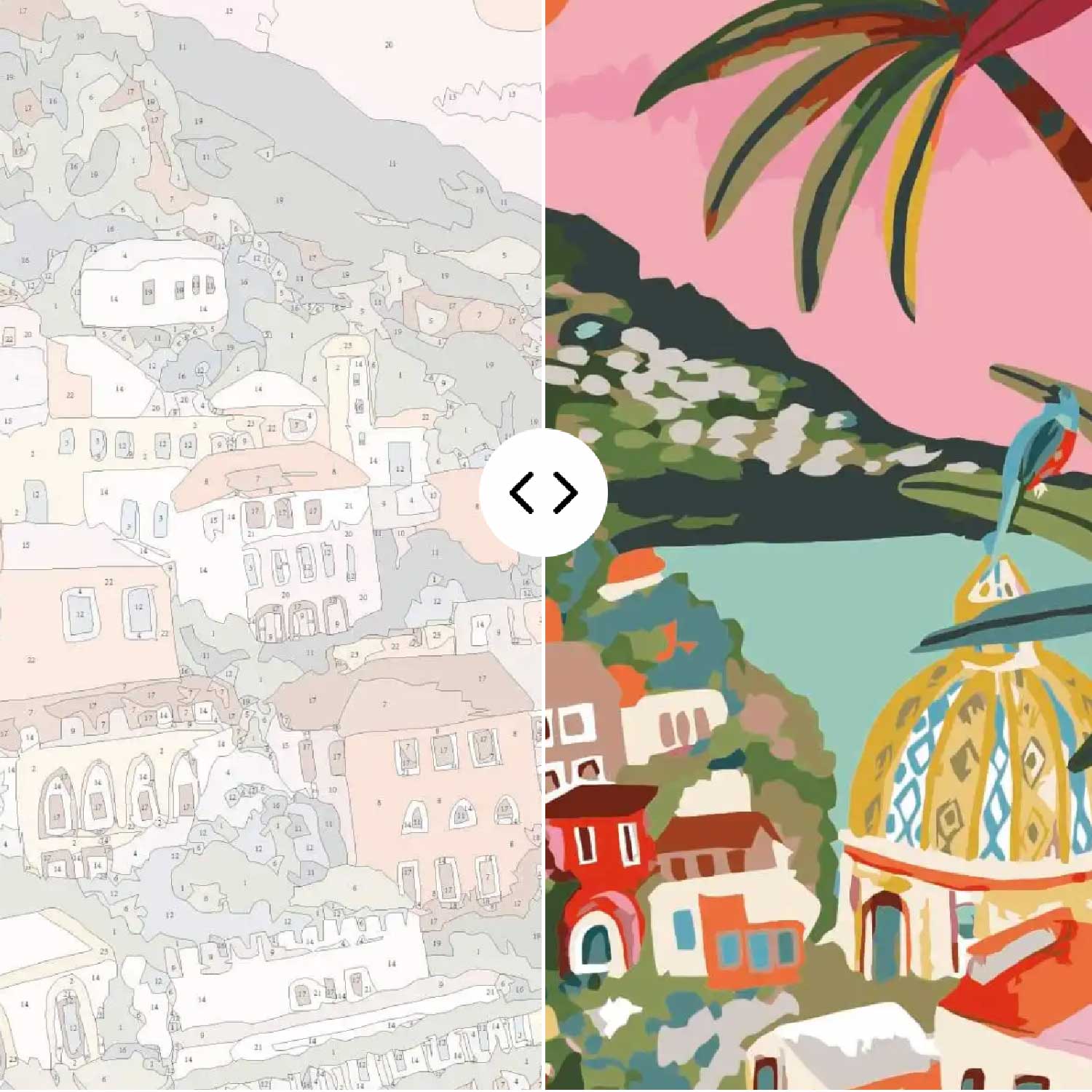 Paint by numbers listicle asset