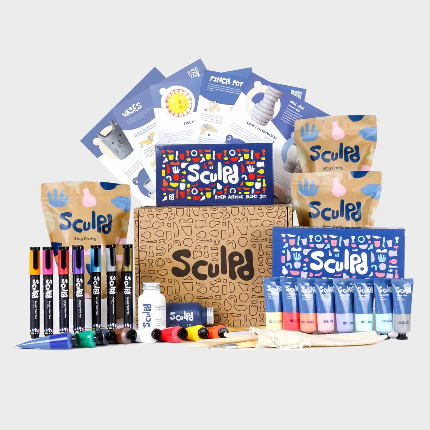 Ultimate Pottery Bundle Pottery Bundle Sculpd Classic and Pastel Metallic Gloss
