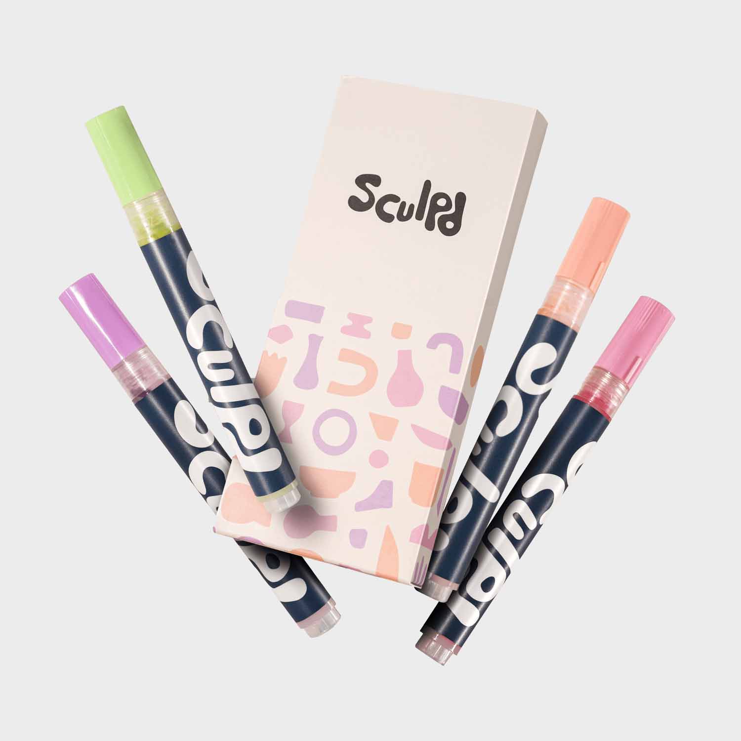 Acrylic Paint Pens - 4 Packs Paint Set Sculpd Modernist Tones
