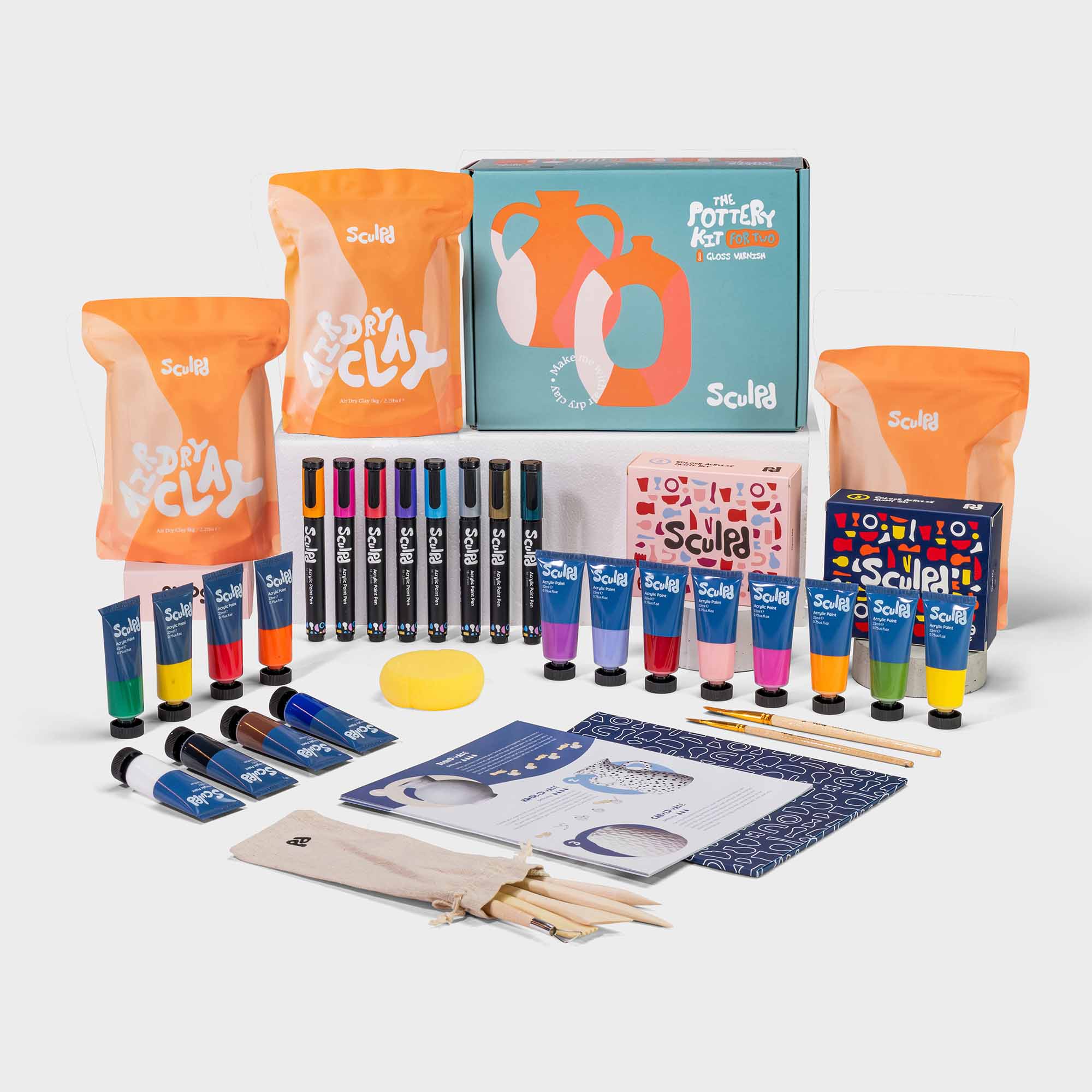 Ultimate Pottery Bundle Pottery Bundle Sculpd Classic and Floral Metallic Gloss