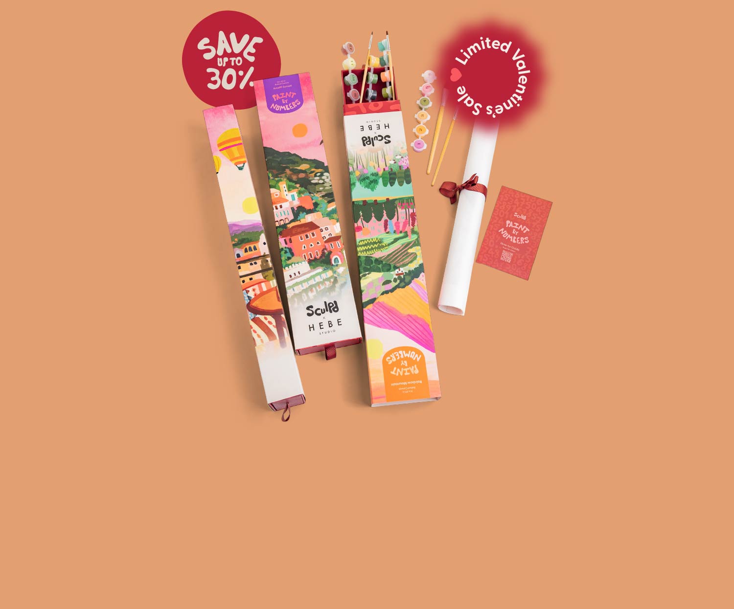 Sculpd Paint by Numbers Collection Tile Banner with Valentines Limited Sale icon